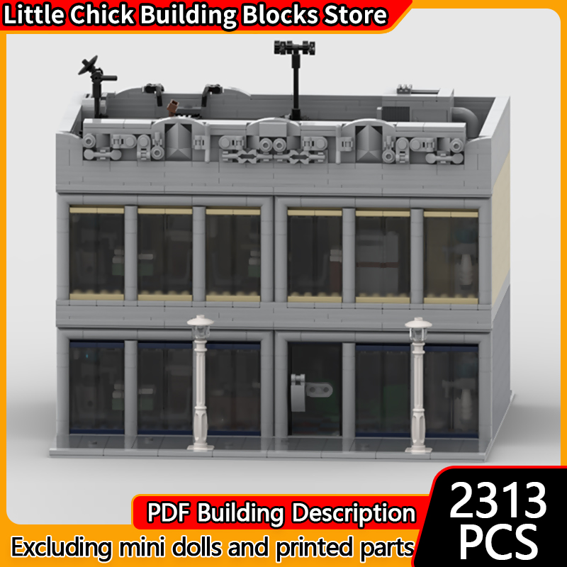 Office Technologies - City Street View modèle MOC briques