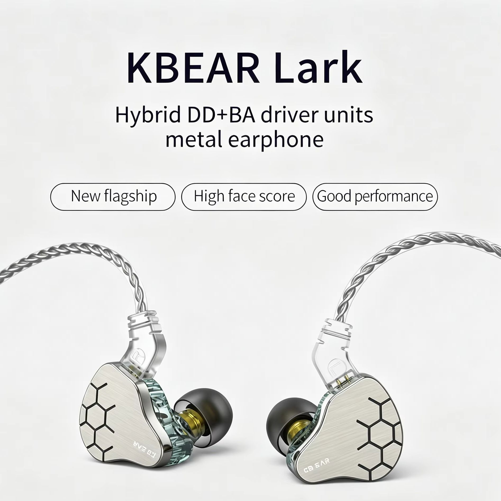 Office Tech Essentials - KBEAR Lark 1DD+1BA Écouteurs intra-auriculaires hybrides