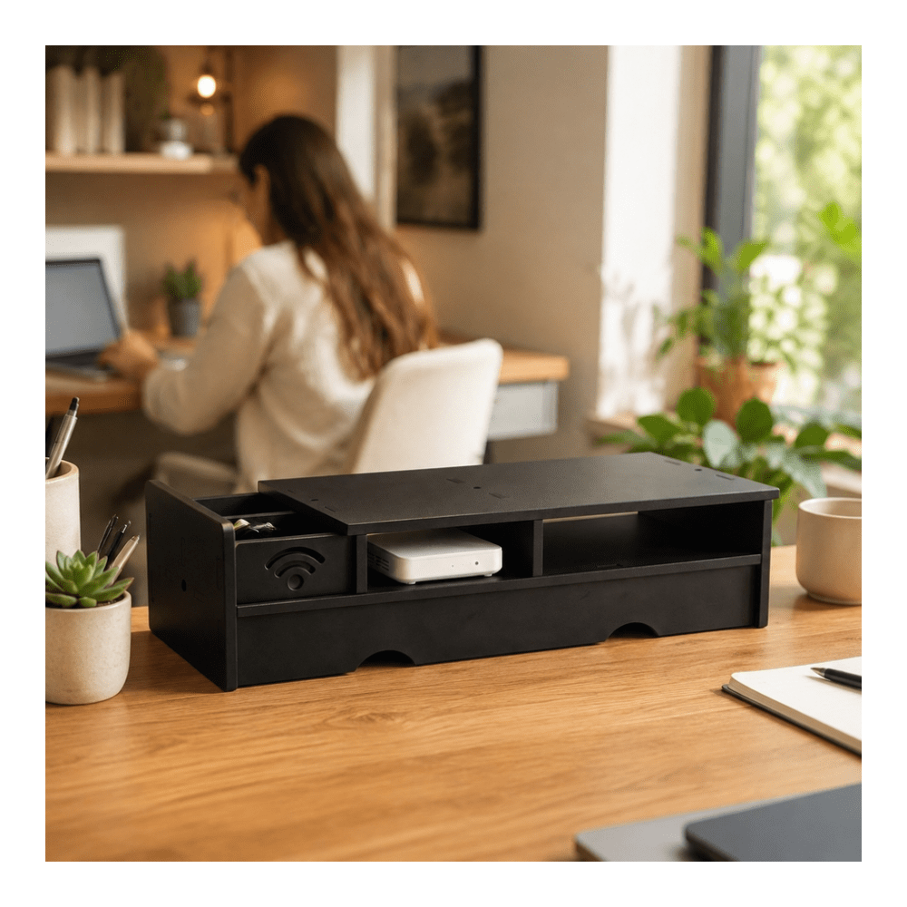 Boîte de rangement noire mate  - Office Tech And Space avis et prix