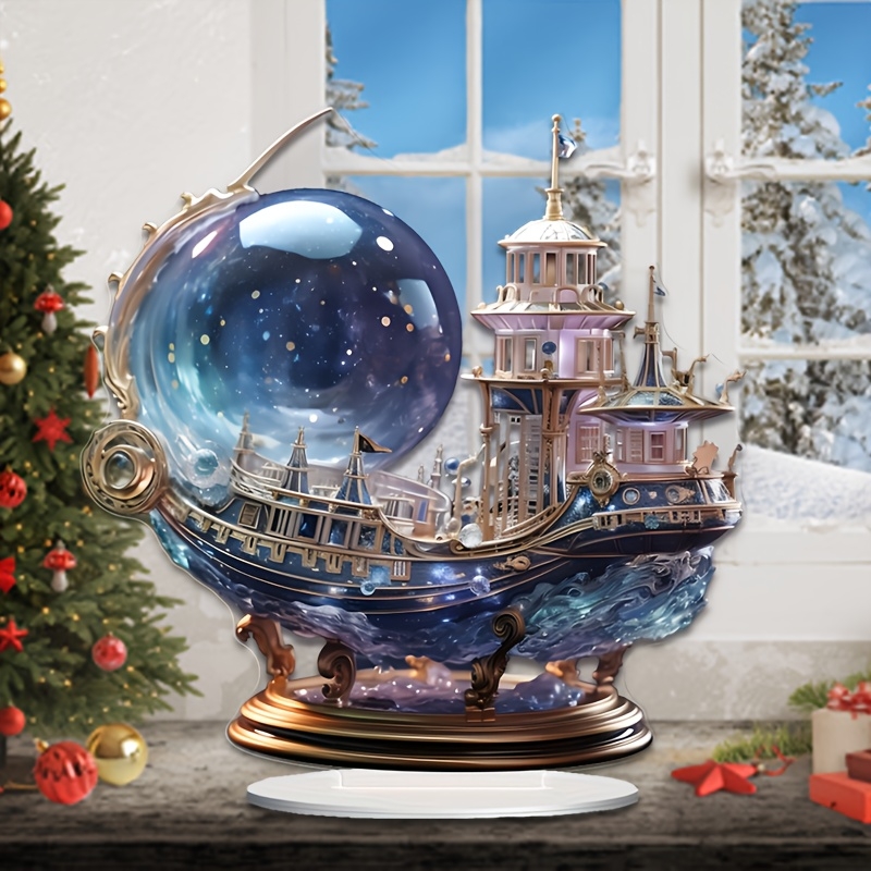 Figurine de bateau en cristal  - Office Technologies avis et prix